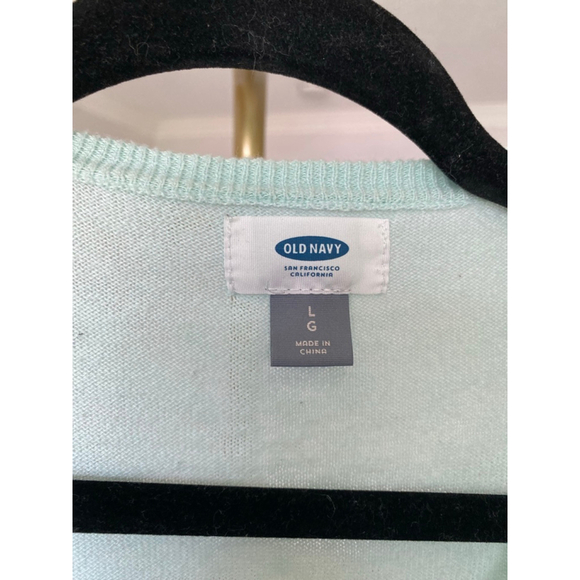 Old Navy Mint Button Cardigan Coastalcore Light Academia Soft Girl Scandi Preppy - Picture 4 of 6